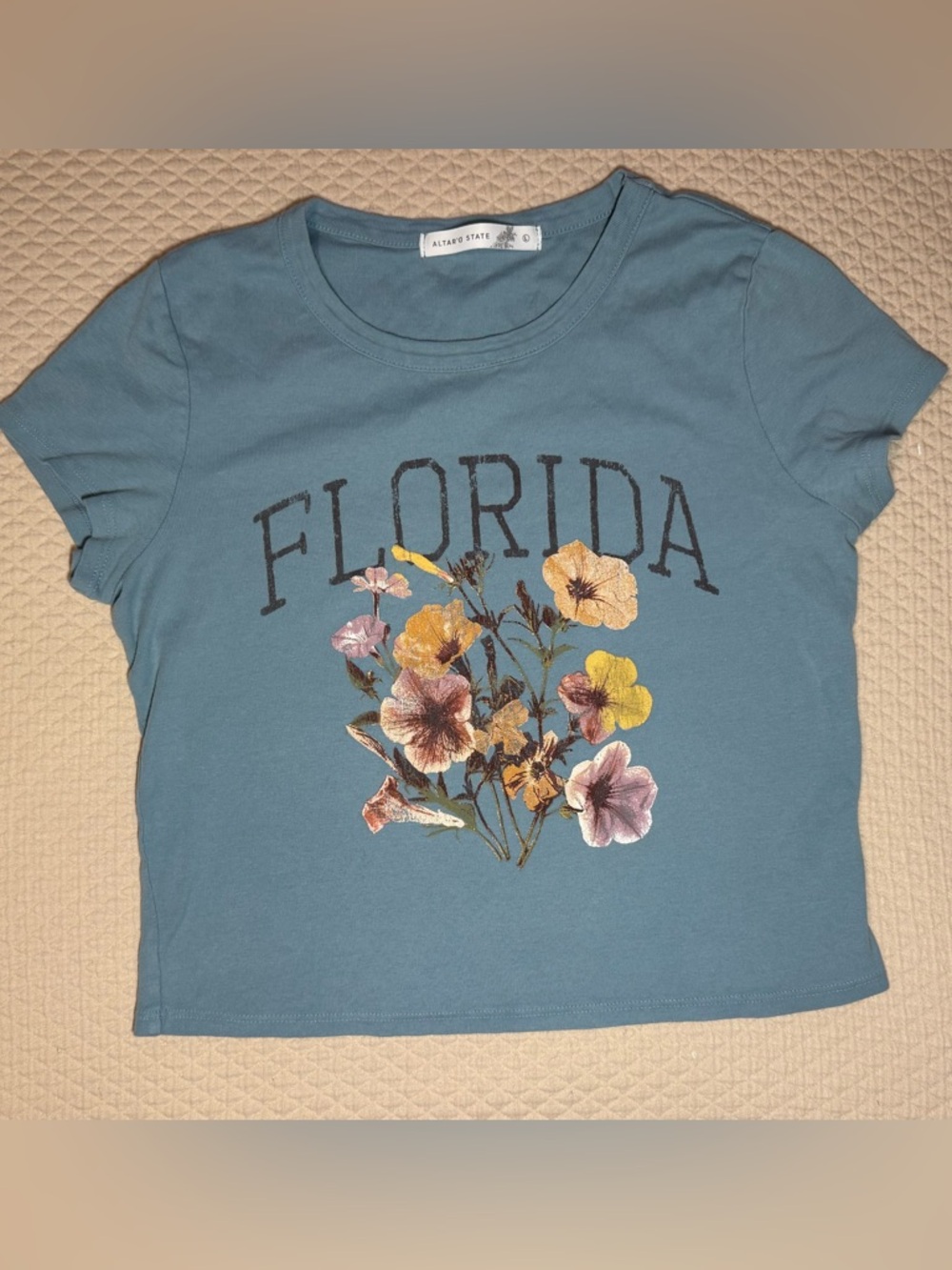 Altard State Florida Floral Baby Tee|Large